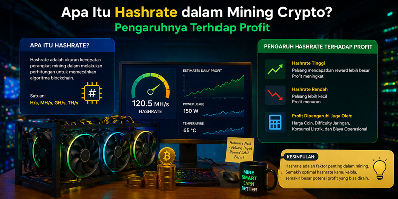 Apa Itu Hashrate dalam Mining Crypto? Pengaruhnya Terhadap Profit