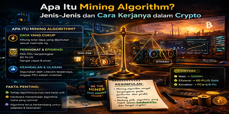 Apa Itu Mining Algorithm Jenis-Jenis dan Cara Kerjanya dalam Crypto