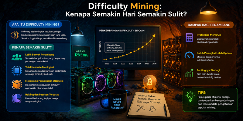 Difficulty Mining: Kenapa Semakin Hari Semakin Sulit?