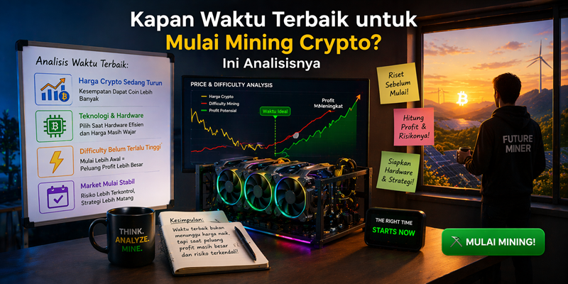 Kapan Waktu Terbaik untuk Mulai Mining Crypto? Ini Analisisnya