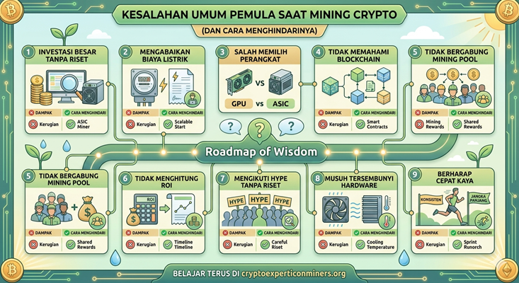 Kesalahan Umum Pemula Saat Mining Crypto (Dan Cara Menghindarinya)