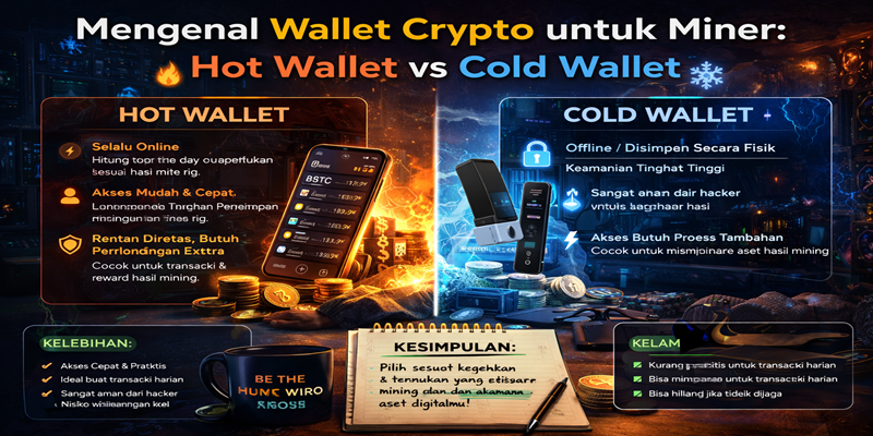 Mengenal Wallet Crypto untuk Miner: Hot Wallet vs Cold Wallet